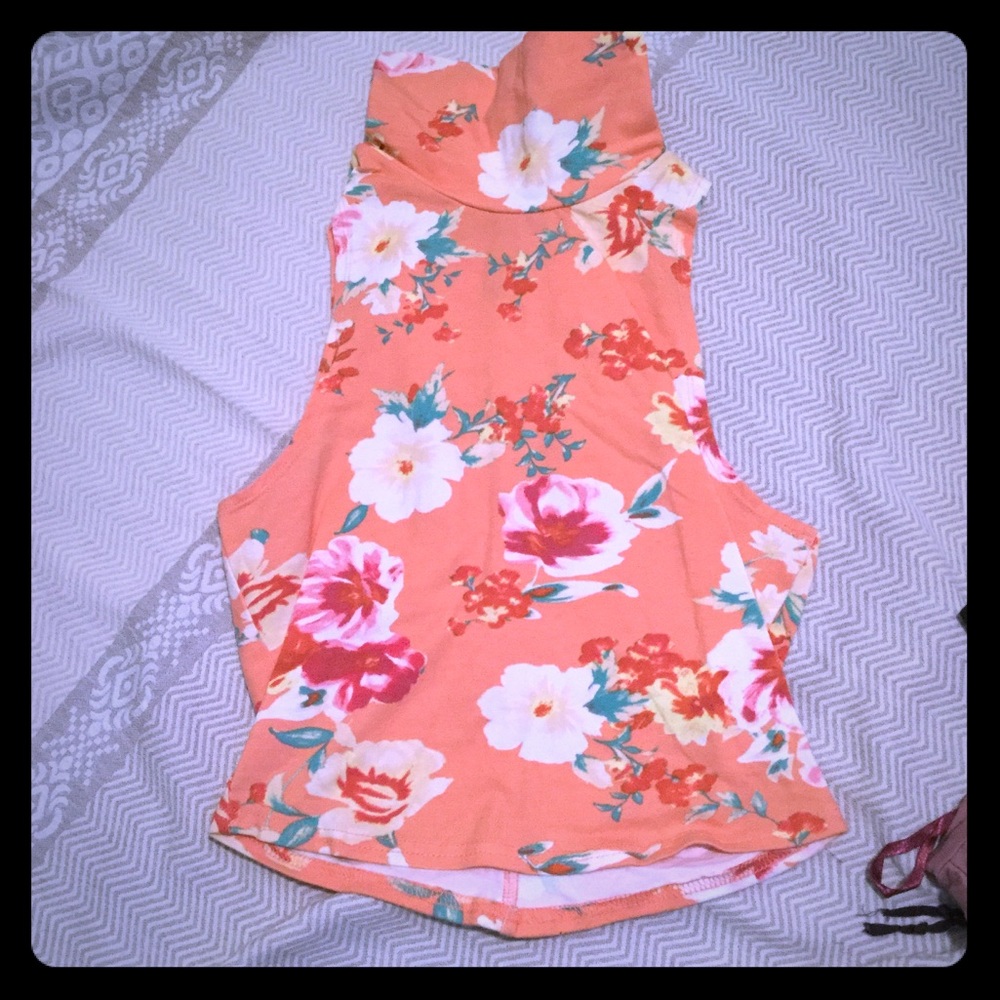 Kendall and Kylie Floral Cropped Tank